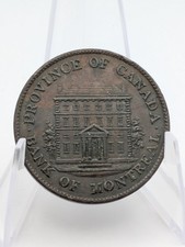 1844 Bank of Montreal Province of Canada Half Penny Bank Token