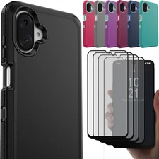 For Samsung Galaxy A07 A17 Shockproof Hard Case Rugged Cover Screen Protector