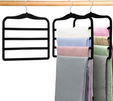 Closet Organizers Storage 2 Pack Pants Hangers Space Saving Velvet Hangers