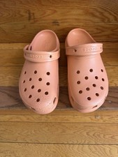 Crocs Women's Classic Platform Clog Papaya Peach Orange Size 8