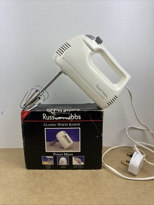 Russell Hobbs Handmixer 1113 Classic weiß 5 Geschwindigkeiten funktionstüchtig verpackt