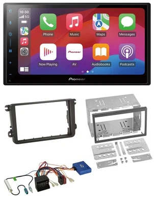 Pioneer DAB USB CAN-Bus Bluetooth 2DIN Autoradio für VW Golf V VI Touran Passat - Bild 1 von 4