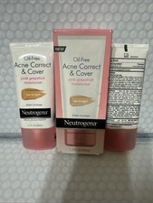 3x Neutrogena Acne Correct  Cover Sheer Medium to Tan Exp11/19 As Is RARE  HTF