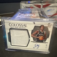 2021-22 Panini National Treasures Colossal Material Autograph Day'Ron Sharpe /99