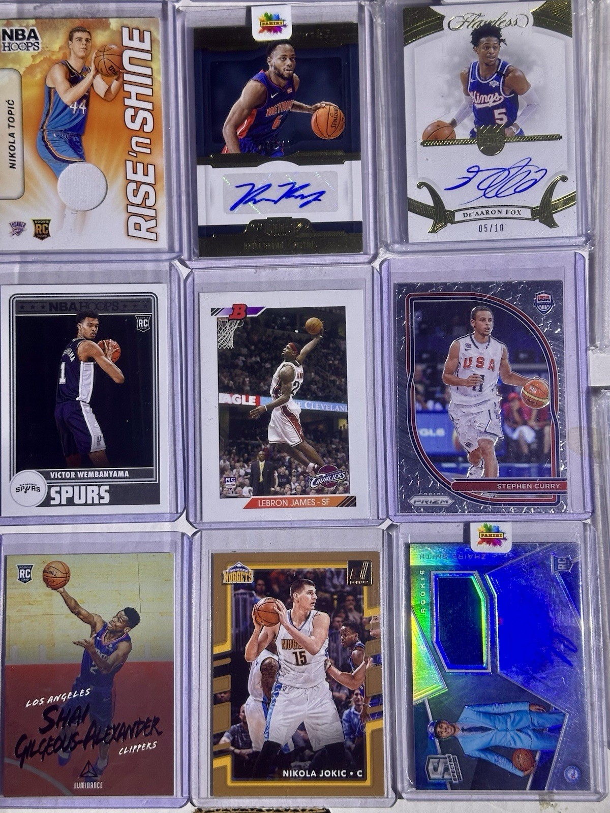 FLAWLESS, Auto, Gold, Jersey, Sparkle, Sp, Shai Alexander, Victoria Wembanyama + view 2