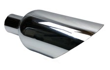 Exhaust Tip 6.00 X 12.00 Long 2.50 Inlet Ww60012-250-boss-s Slant Chrome Exhaust Tip 6.00 X 12.00 Long 2.50 Inlet Ww60012-250-boss-s Slant Chrome