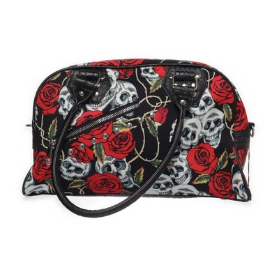 Banned Alternative, Handtasche, Damen, Schwarz/Rot/Weiß, 35, 4, 10 cm #y7K