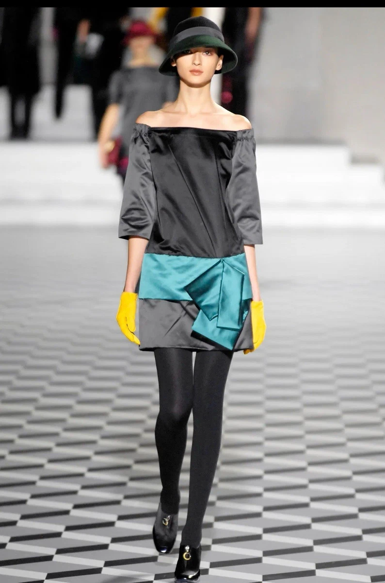 marc jacobs asymmetric draped lame dress Asymmetrical Neckline Draped Dress main image 1