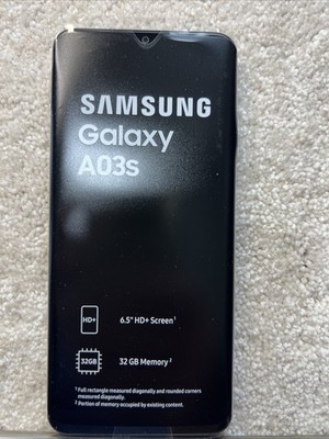 Samsung Galaxy A03s 32GB Black (TracFone Locked) Smartphone New Phone Only