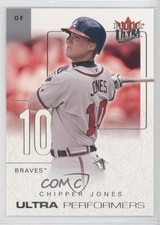 2004 Fleer Ultra Ultra Performers Chipper Jones #9UP HOF 2u3