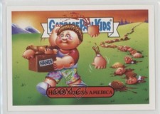 2018 Garbage Pail Kids We Hate the '80s History Sticker Hans Across America 0c4