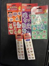 NEW Lot of 5 Nintendo Pokemon 1999 Sandylion Sticker Packs Sheets Lot - SEALED