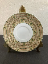 Wedgwood Home Florence Tea Saucer Mosaic Tile Wide Rim 5.75"