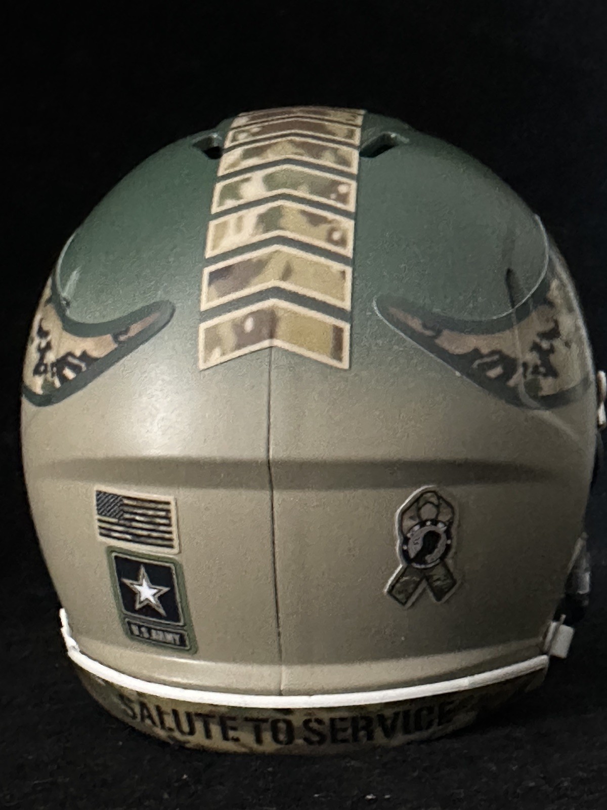 Vikings Salute to Service two tone design Mini Helmet
