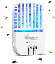 Mosalogic Bug Zapper Indoor Electronic Fly Swatter Plug-in Flying White 