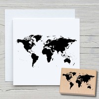 Stempel Welt - Motivstempel Holzstempel Scrapbooking Karten Basteln Diy