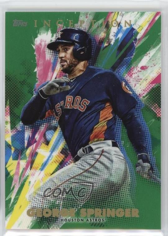 2020 Topps Inception Green George Springer #37 13c1