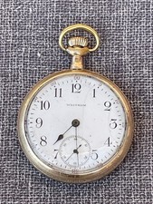 1916 Waltham Pocket Watch Traveler Model 1908 Gold Filled 16s 7j Runs