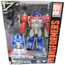Transformers Titans Return Powermaster Optimus Prime & Autobot Apex -Box Damage