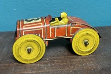 Distler Race Car Penny Toy ESSDEE Over The Top Toy - Tinplate Germany