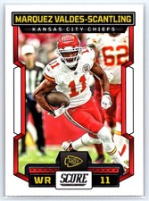 2023 Score #123 Marquez Valdes-Scantling - Kansas City Chiefs