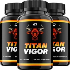 (3 Pack) Titan Vigor for Men Capsules – TitanVigor Vitamin Complex Pills Energy