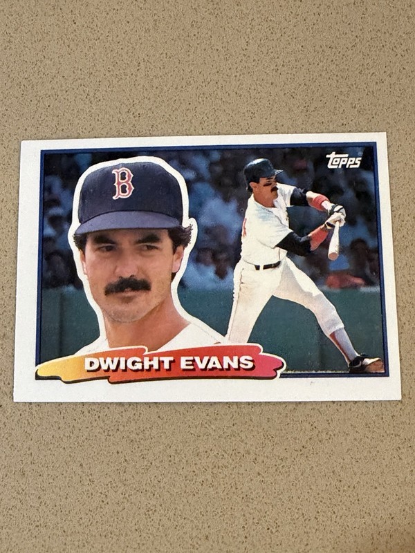 1988 Topps Big - Dwight Evans #6 A* on Back