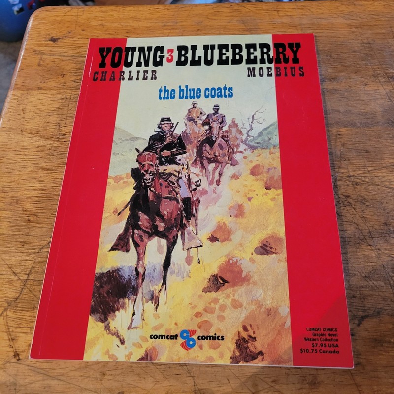 1990 Graphic Novel  YOUNG BLUEBERRY # 3 The Blue Coats MOEBIUS