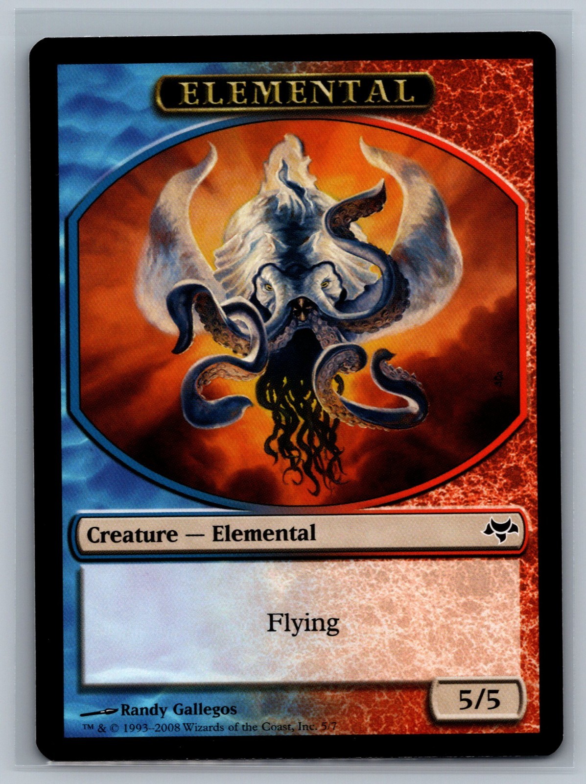 Magic The Gathering Eventide 4x Elemental Token #5/7 MTG TCG CCG