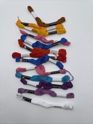 Loops & Threads Embroidery Floss 100% Cotton Made In Mexico 13 Skeins