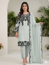 Women  s Wear Heavy Faux Georgette Salwar Kameez With Dupatta For Wedding