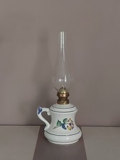 Lampe à pétrole, réservoir en céramique 