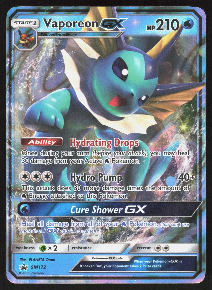 Vaporeon GX Pokémon TCG Cards for sale | eBay