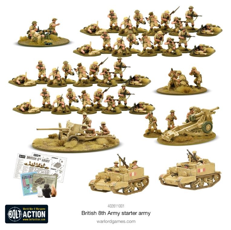 BOLT ACTION - 8th Army starter army