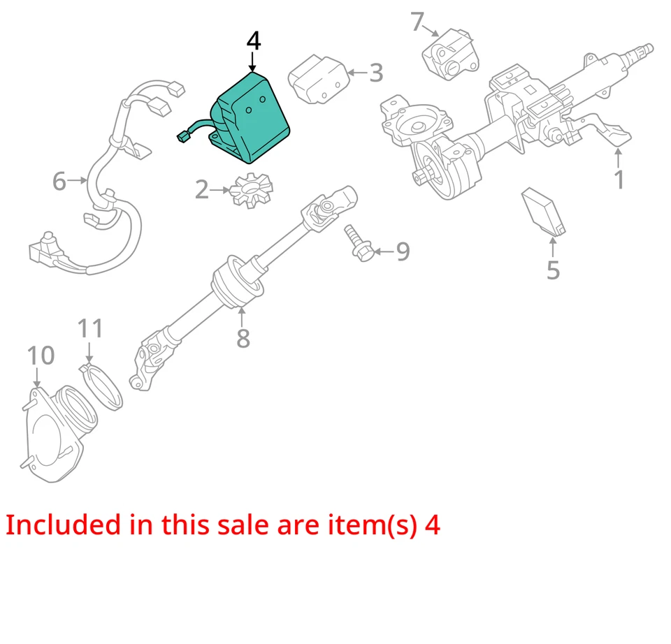 2017 Lexus ES350 Power Steering Pump OEM 62K Miles - LKQ432127639 - Image 4 of 4
