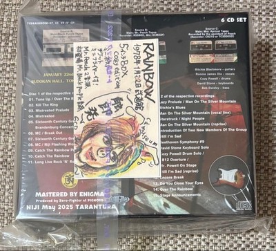 Rainbow Tokyo 1978 Live Concert CD 6-Disc Set with Cards Japan