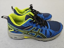 ASICS Kid's GEL-Venture 7 GS Running Shoes Blue/Black/Grey Size 6 Gym Sneakers