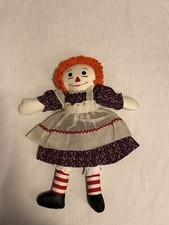 Raggedy Ann - 21 with Orange Yarn Hair - With Dress - VINTAGE