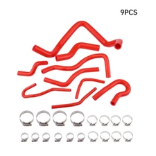 Red Silicone Radiator Hose Kit For Honda Civic 1.6L SOHC D15 D16 EG EK 1992-2000