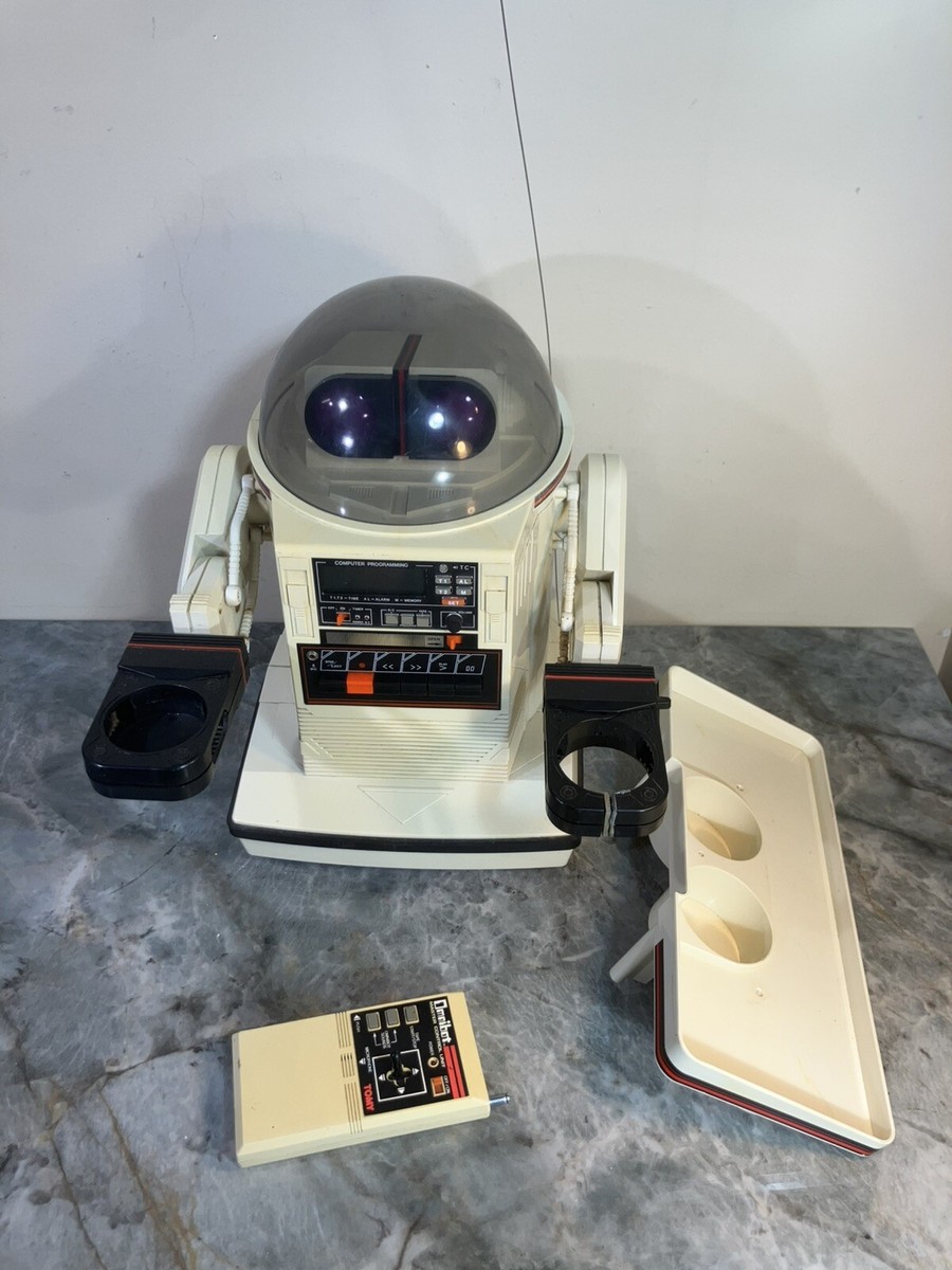 TOMY Omnibot 5402 Vintage 1980s Robot With Remote Mostly TOMY Omnibot 5402 Vintage 1980s Robot With Remote Mostly
