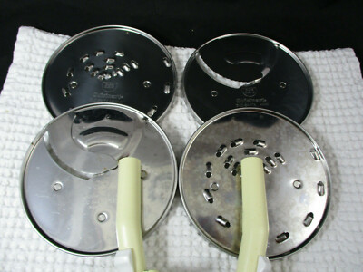 Cuisinart food processor DHC  8/10 (4) Cutting Shredding Discs  Plus 2 Stems