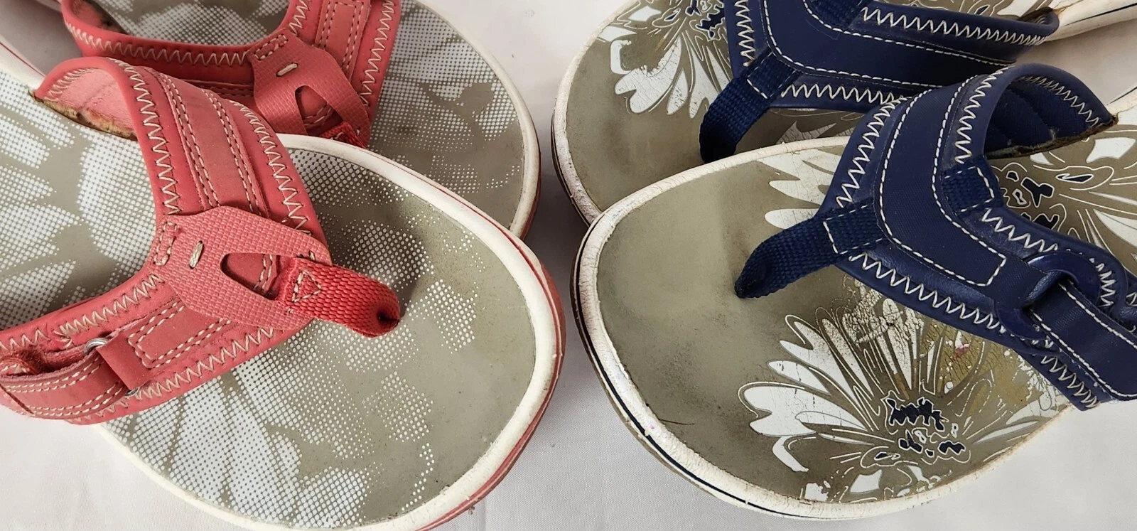 Sandali infradito Clarks 2 PAIA Breeze Sea donna 7 M rosa navy e corallo