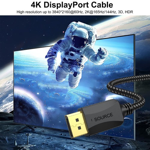 DisplayPort to DisplayPort Cable 1.5 ft 2-Pack Thin DP Display Port Cable Ad - Bild 4 von 9