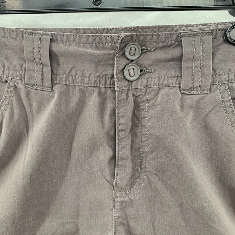 Eastern Mountain Sports Women’s Hiking Shorts Stretchy Gray QuickDry size 10 - Image 2 of 4