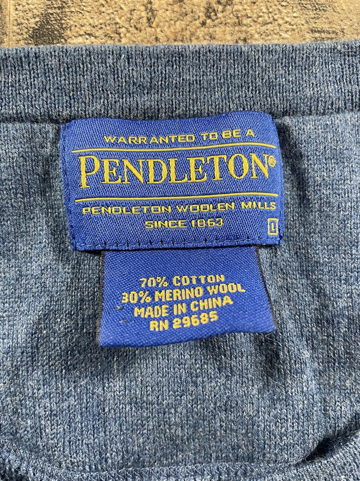 Men’s Pendleton Pullover  Virgin Wool Sweater Siz… - image 3