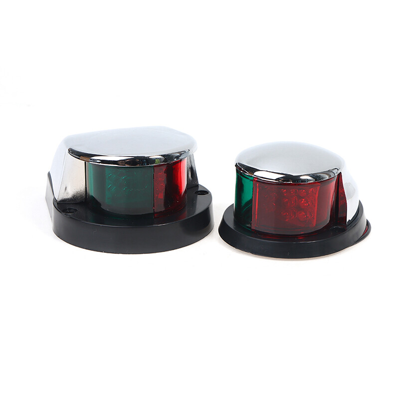 Boat Lights Red & Green 12V LED Bow Navigation Light Sailing Signal