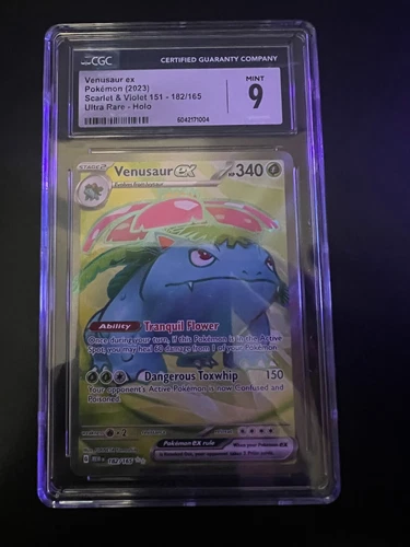 CGC 9 Venusaur ex 182 Mint Ultra Rare Holo