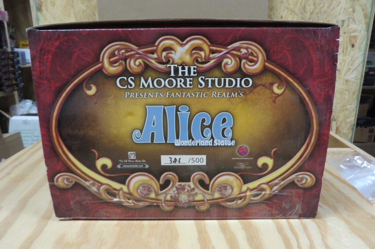 ALICE IN WONDERLAND STATUE Limited to 500 Pieces! CS Moore Studio