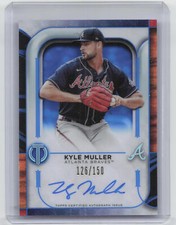 2022 Topps Tribute #TA-KM Kyle Muller Tribute Autographs Blue #/150