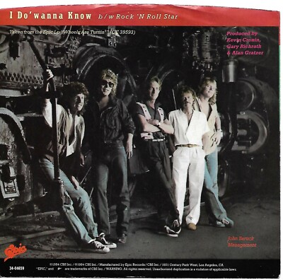 REO SPEEDWAGON (I Do' Wanna Know) Epic 34-04659 = MINT + NEAR MINT